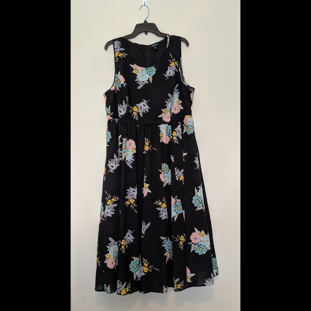 Torrid Floral Georgette Midi Dress
